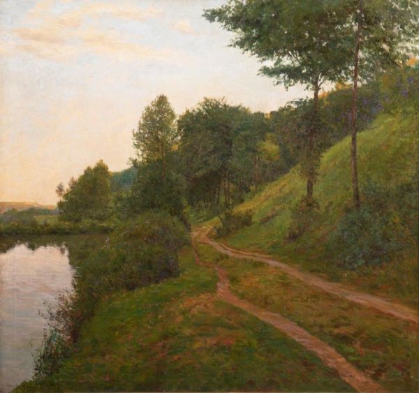 Josef Holub - Cesta u řeky, 1921